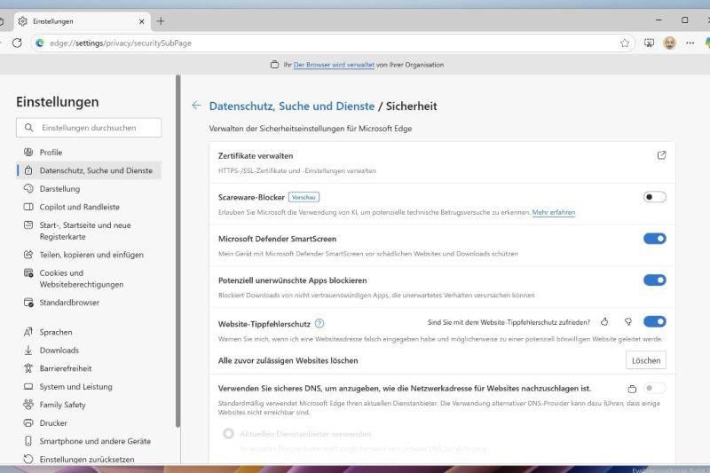 Microsofts Edge-Browser erhält neuen Schutz gegen Scareware-Betrug